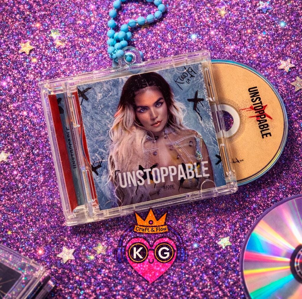 Karol G Mini CD Keychain with NFC, Bichota Fan Collectible, Discography Set Available
